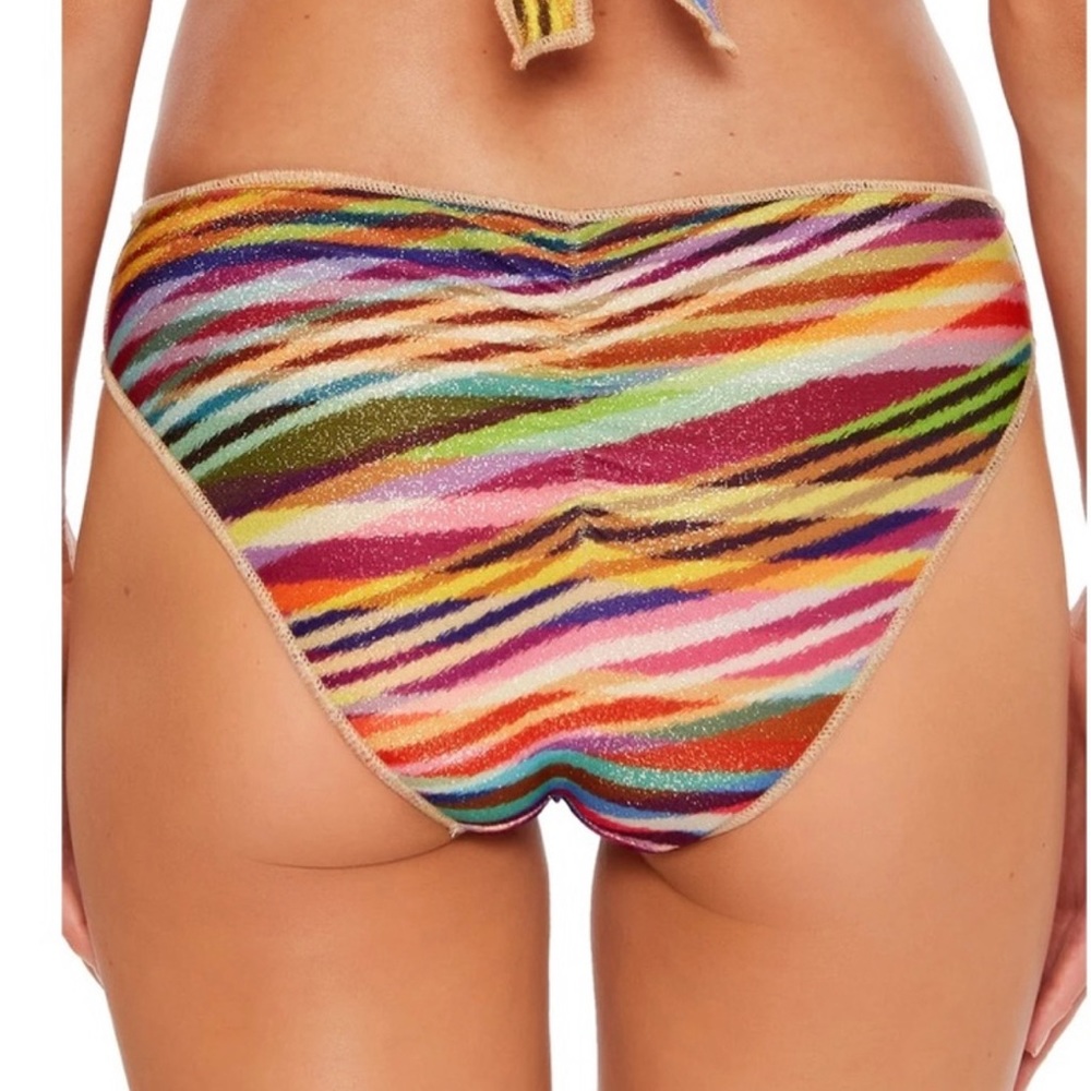 NWT BECCA BY REBECCA VIRTUE Josie Ruched Hipster Bikini Bottom